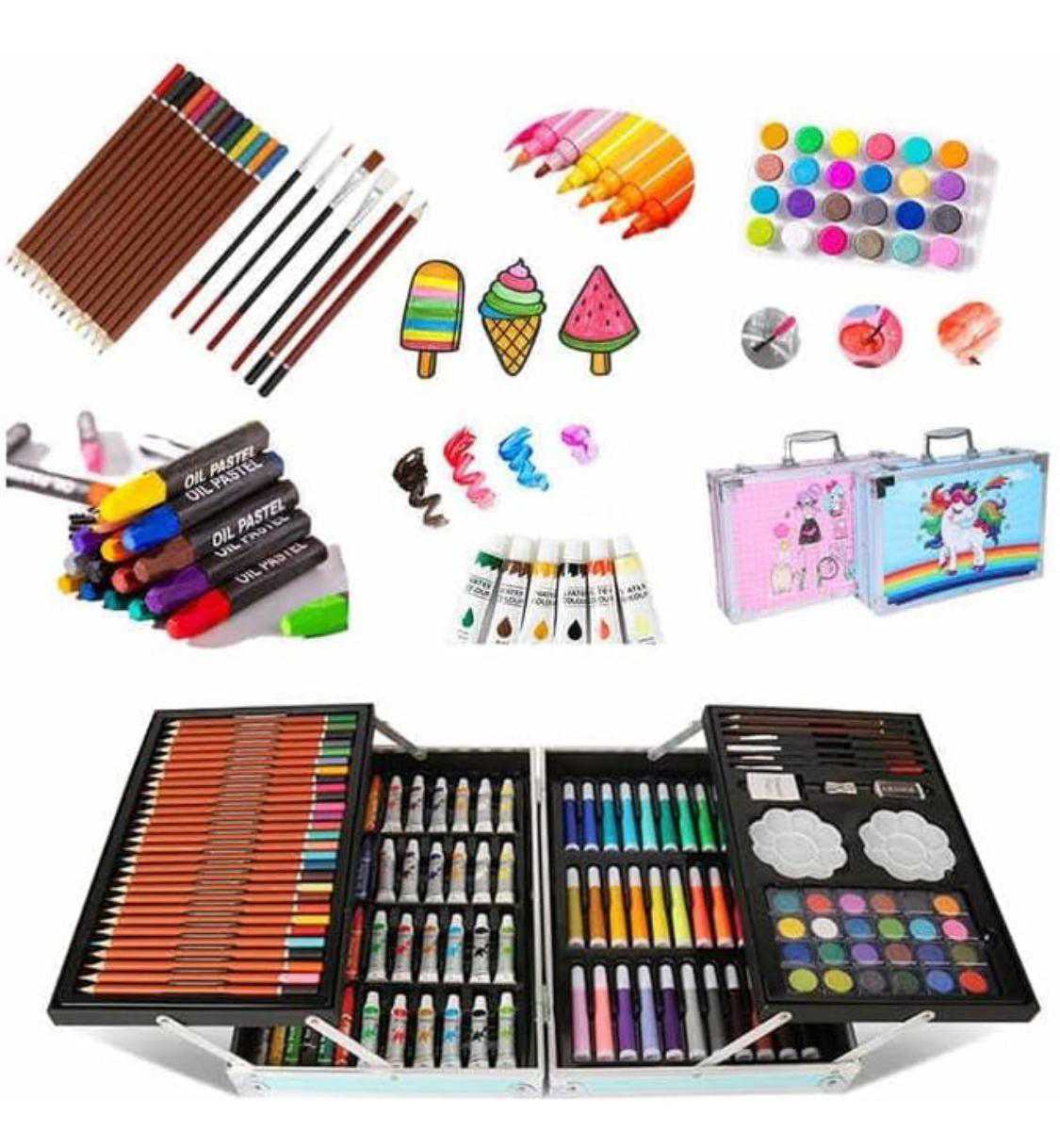 145 piece Art Box Assorted Themes