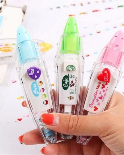 Decorative Correction Tape in Cute Designs for Art & Craft