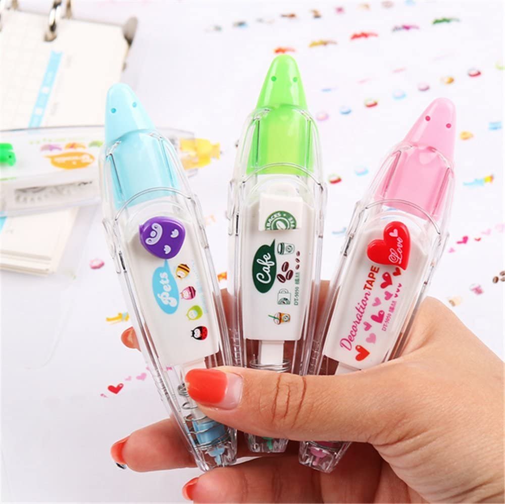 Decorative Correction Tape in Cute Designs for Art & Craft