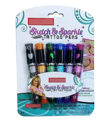 Sketch and Sparkle Tattoo Pens