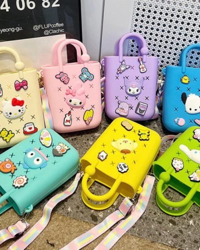 Cute Silicone Character Bags with Adjustable Straps