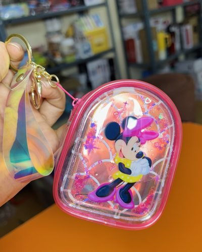 Holographic Mini Zipped Pouch Keychain