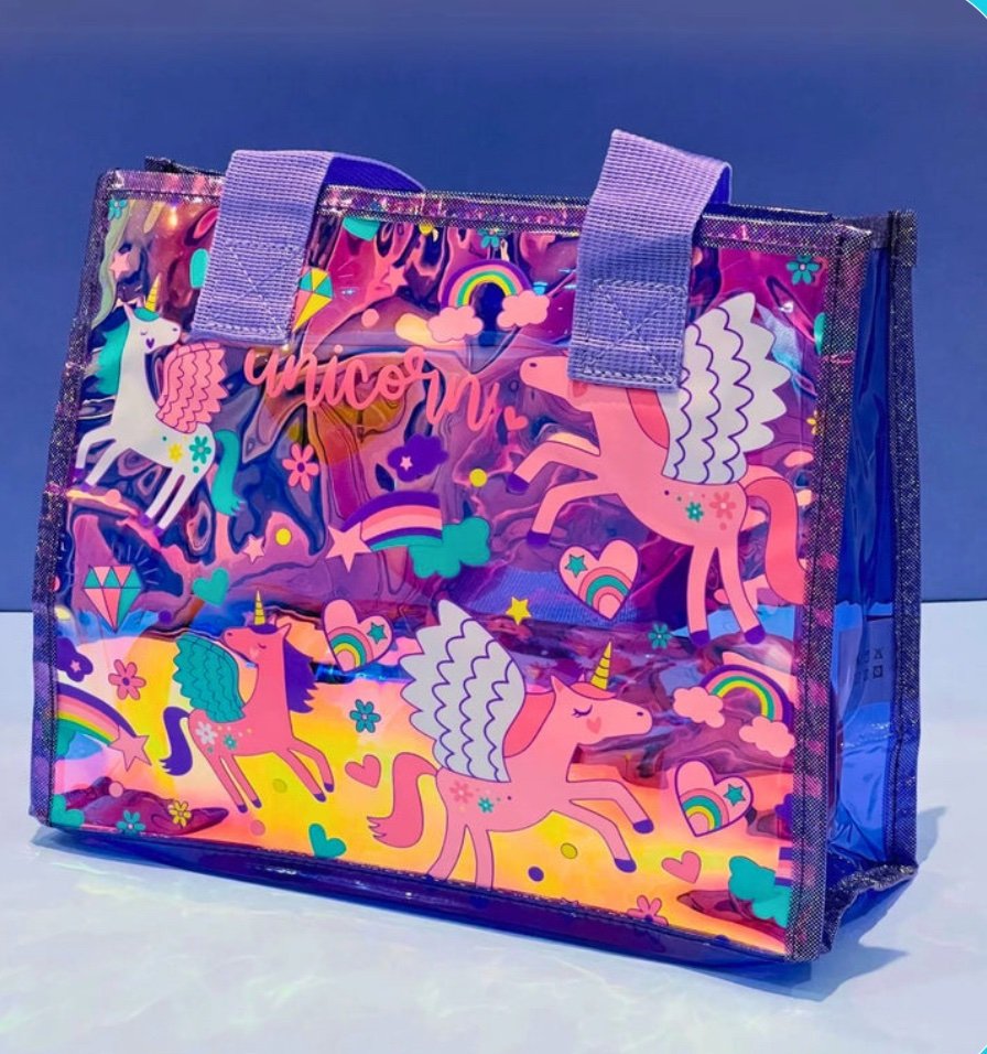 Stylish Holographic Tote Bags (Large)