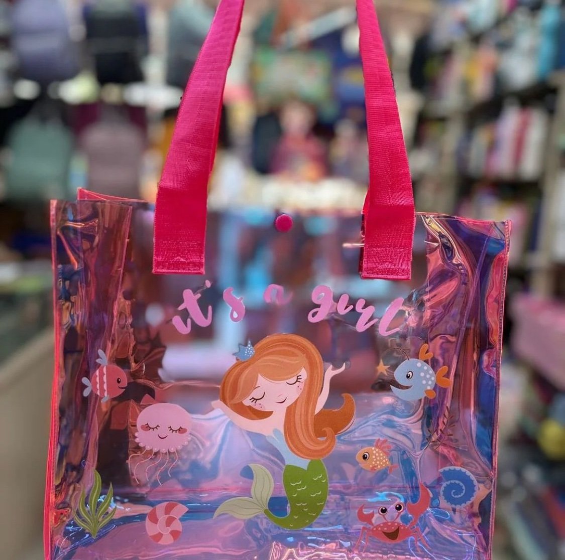 Holographic Tote Bags - Mermaid