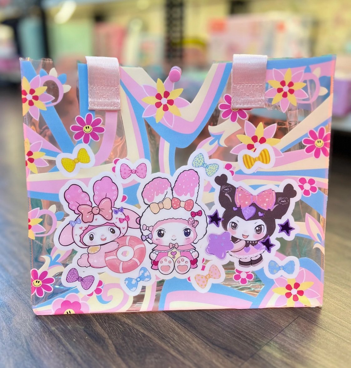 Holographic Tote Bags - Kuromi & Friends
