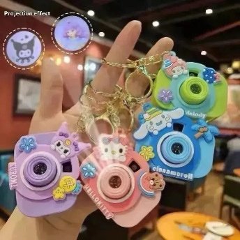 Camera Projection 3D Keychain - Cartoon Characters display