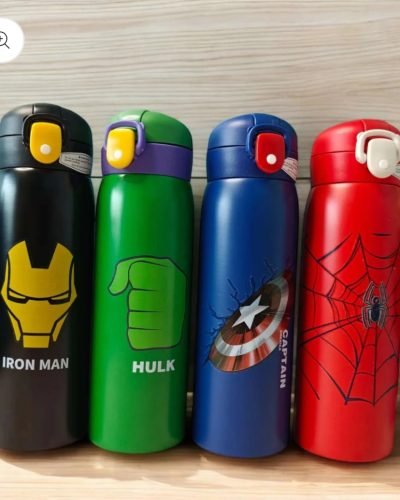 Captain America Theme - Double Wall Steel Insulated Sipper Bottle for Kids