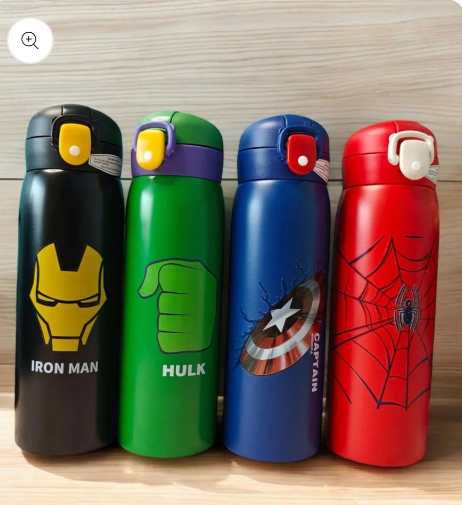 Captain America Theme - Double Wall Steel Insulated Sipper Bottle for Kids