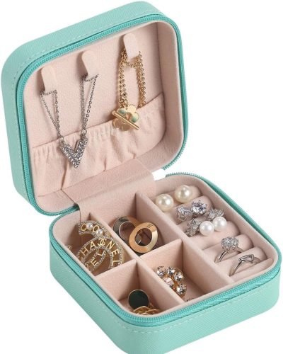 PU Leather Jewellery Organizer & Storage. Compact & Travel Friendly