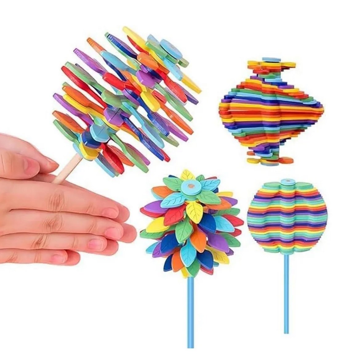 Candy Flower Wooden Fidget Toy for Kids
