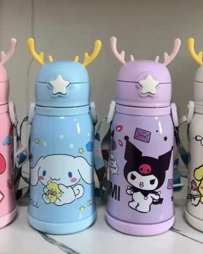Steel Insulated Sippers for Kids with Belt