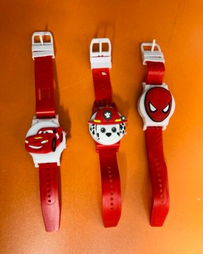 Kids Digital Watches with flip cartoon characters