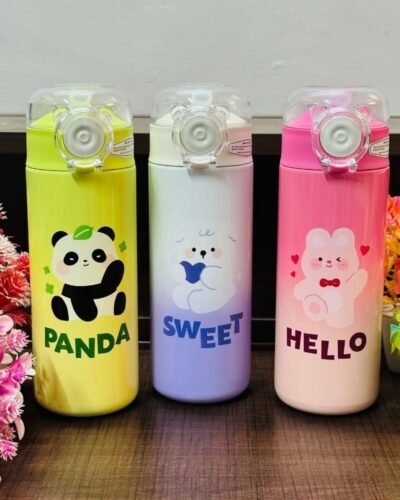 Cute Themed Double Insulated Hot & Cold Stainless Steel Sipper Bottle- 500 ML