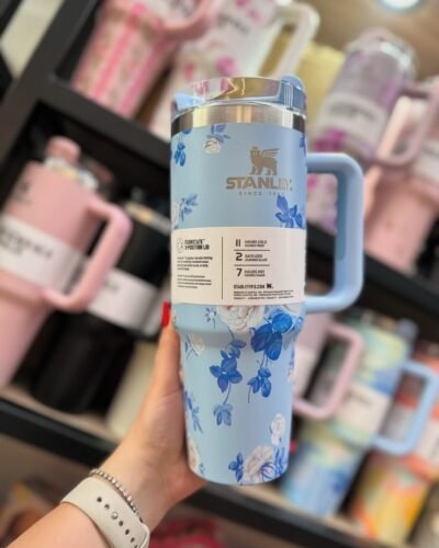 Stanley Tumbler - Floral Blue 40oz