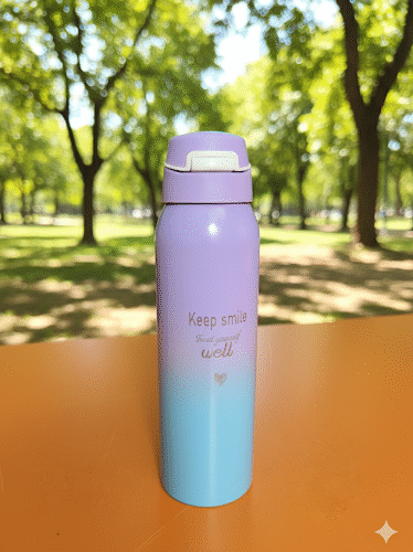Stainless Steel Sipper Vacuum Hot Cold Water Bottle Insulated for | Gym | Home | Kitchen |Office Easy to Carry (Pack of 1) (Purple) 500ml