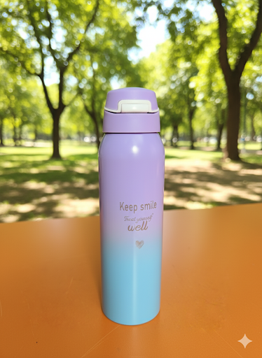 Stainless Steel Sipper Vacuum Hot Cold Water Bottle Insulated for | Gym | Home | Kitchen |Office Easy to Carry (Pack of 1) (Purple) 500ml