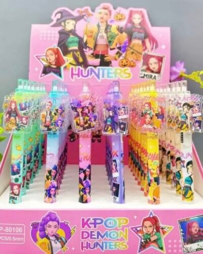 K Pop Demon Hunter Pen with Toppers